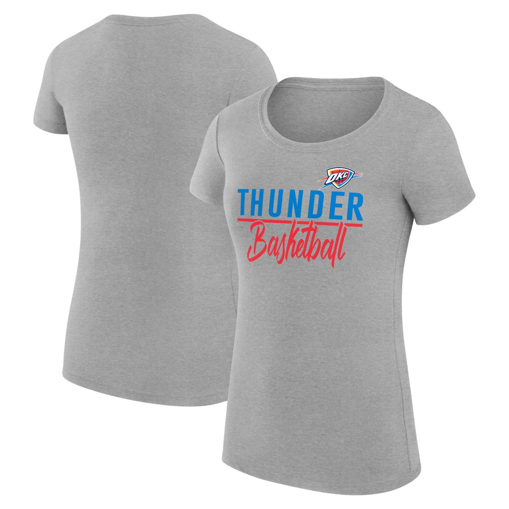 NBA Oklahoma City Thunder G-III 4Her by Carl Banks Women's Super-Slim Fit Lightweight Team Sport V-Neck T-Shirt