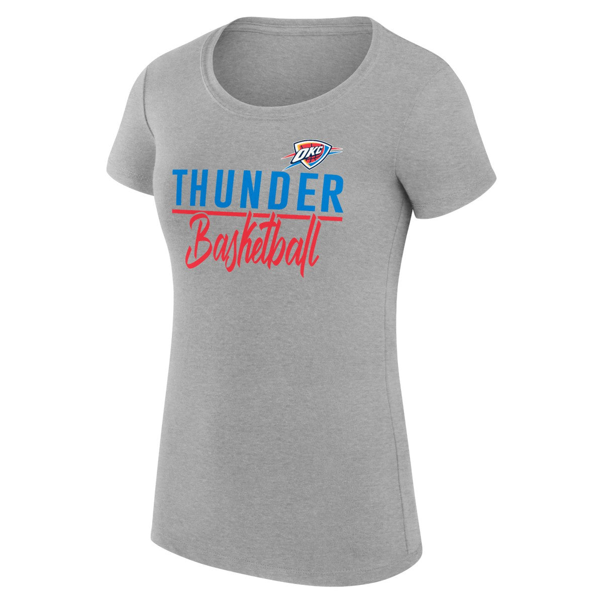 NBA Oklahoma City Thunder G-III 4Her by Carl Banks Women's Super-Slim Fit Lightweight Team Sport V-Neck T-Shirt