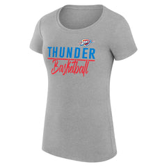 NBA Oklahoma City Thunder G-III 4Her by Carl Banks Women's Super-Slim Fit Lightweight Team Sport V-Neck T-Shirt