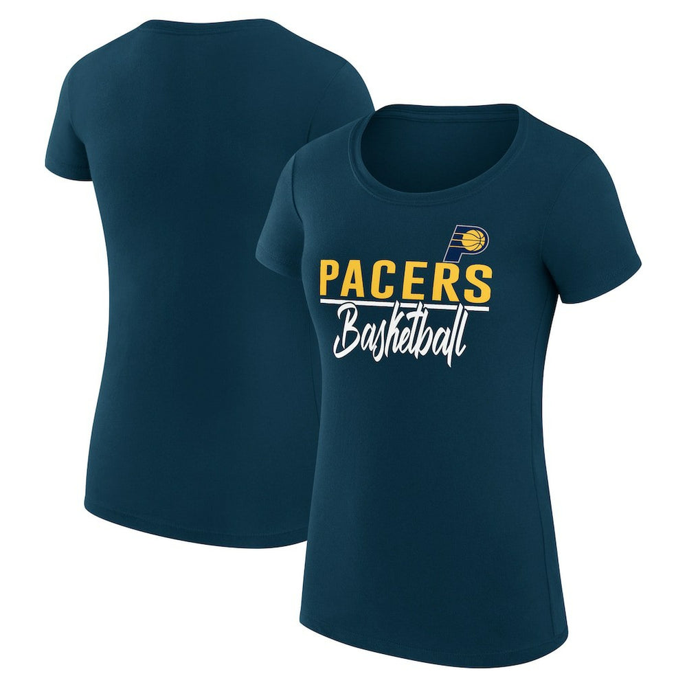 NBA Indiana Pacers G-III 4Her by Carl Banks Women's Super-Slim Fit Lightweight Team Sport V-Neck T-Shirt