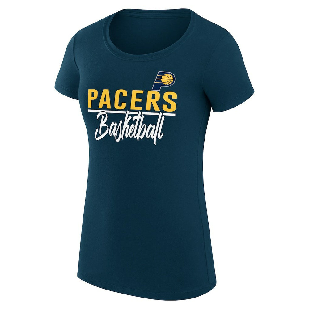NBA Indiana Pacers G-III 4Her by Carl Banks Women's Super-Slim Fit Lightweight Team Sport V-Neck T-Shirt