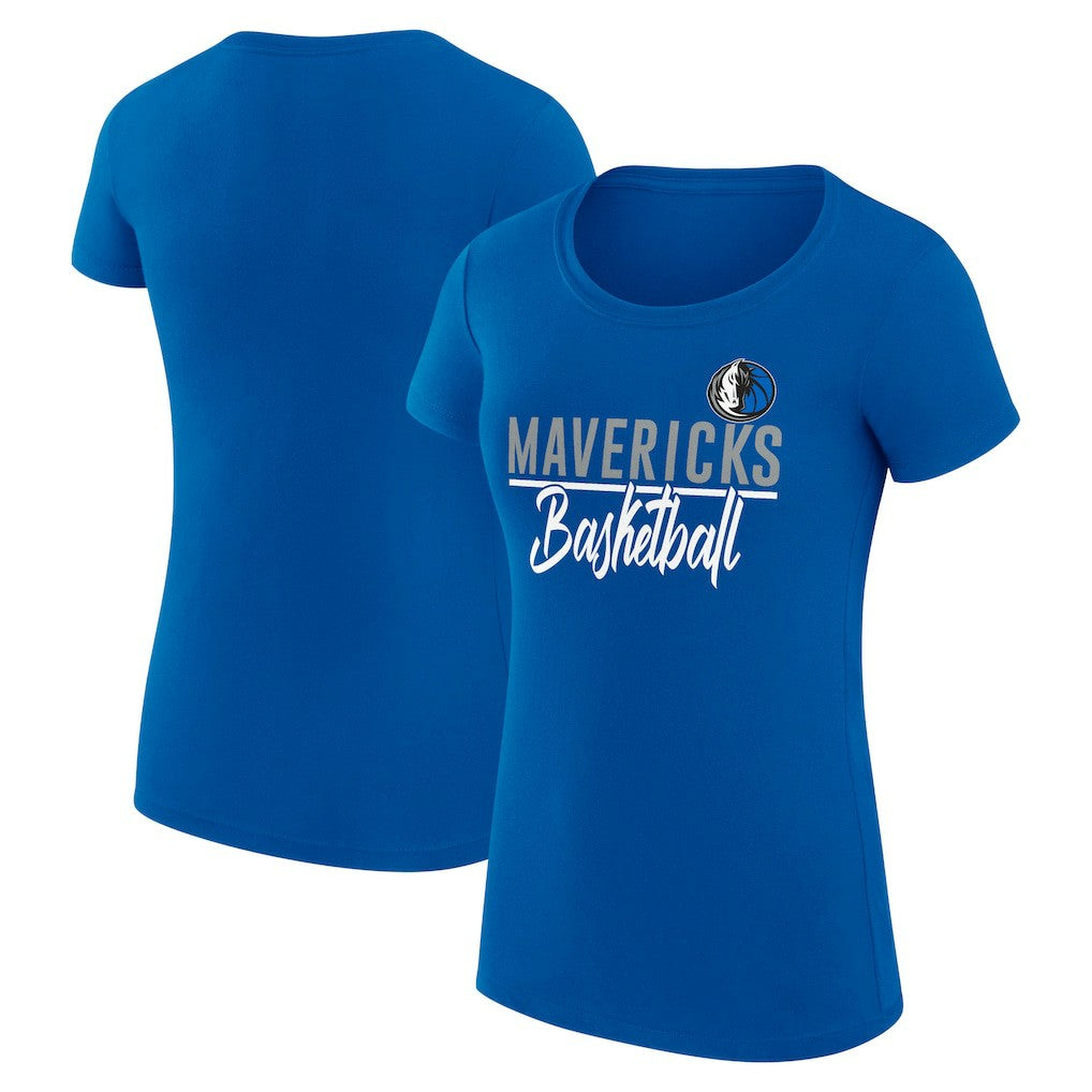 NBA Dallas Mavericks G-III 4Her by Carl Banks Women's Super-Slim Fit Lightweight Team Sport V-Neck T-Shirt sale