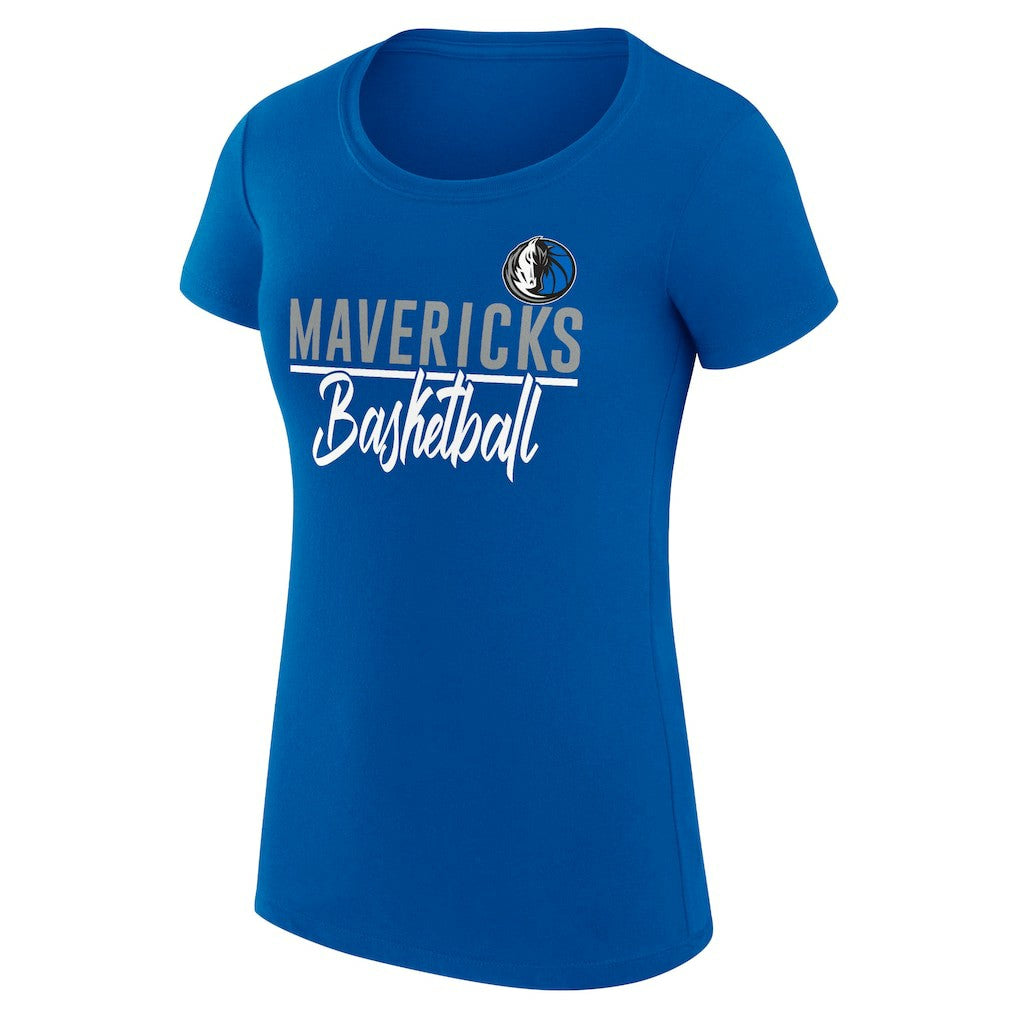 NBA Dallas Mavericks G-III 4Her by Carl Banks Women's Super-Slim Fit Lightweight Team Sport V-Neck T-Shirt sale