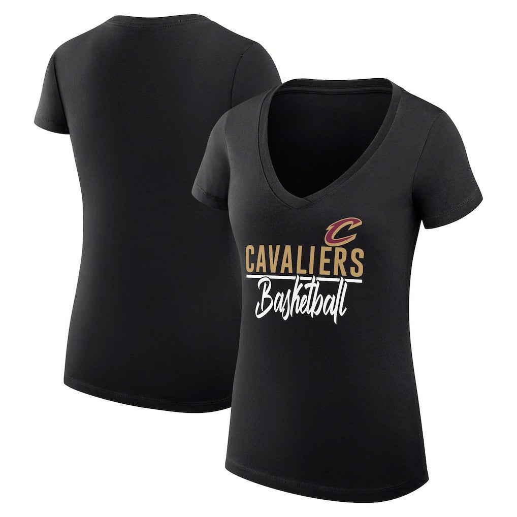 NBA Cleveland Cavaliers G-III 4Her by Carl Banks Women's Super-Slim Fit Lightweight Team Sport V-Neck T-Shirt sale