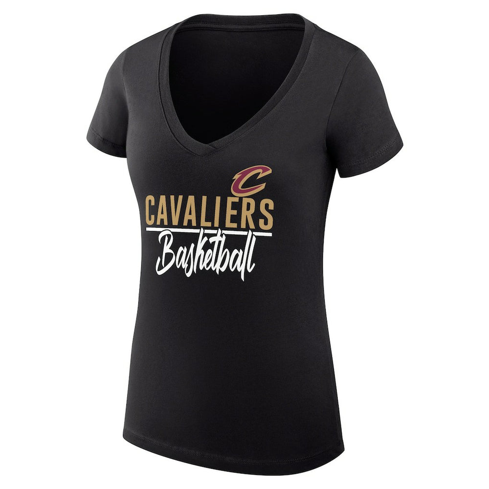 NBA Cleveland Cavaliers G-III 4Her by Carl Banks Women's Super-Slim Fit Lightweight Team Sport V-Neck T-Shirt sale