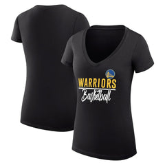 NBA Golden State Warriors G-III 4Her by Carl Banks Women's Super-Slim Fit Lightweight Team Sport V-Neck T-Shirt sale