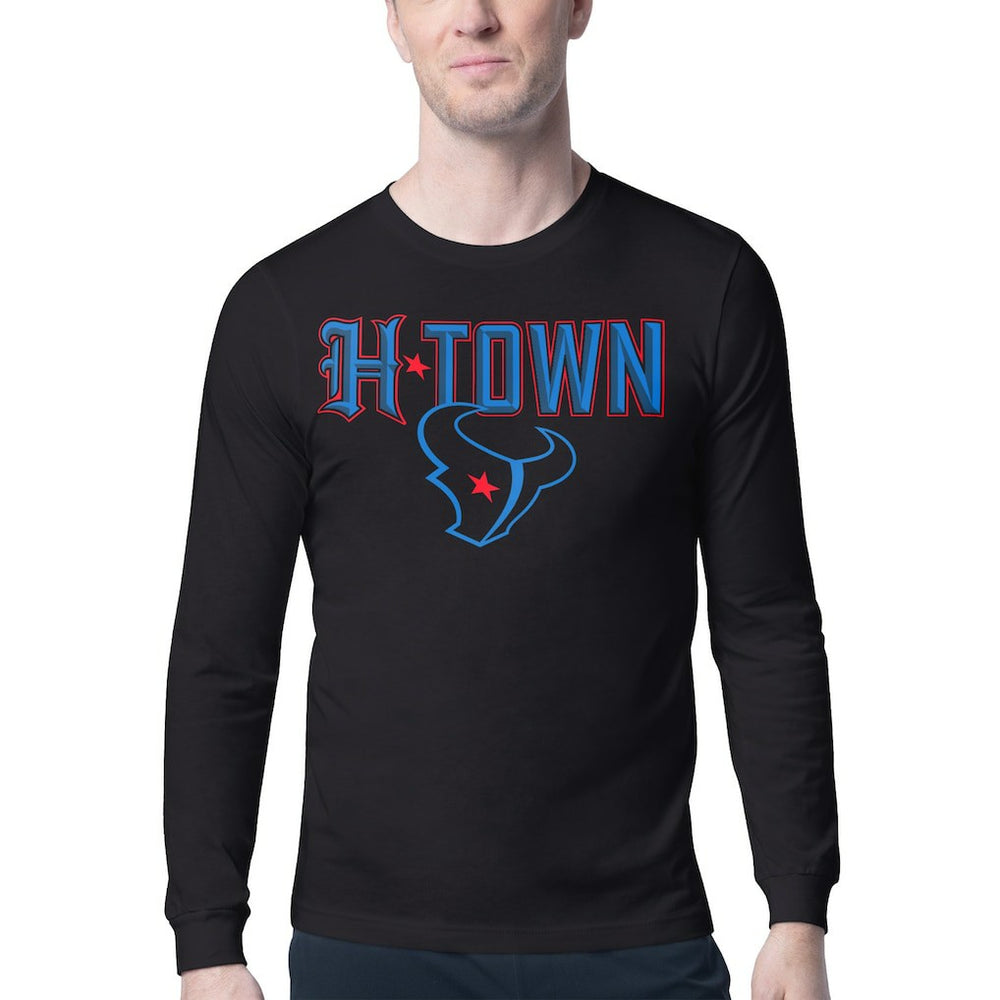 Starter H-Town Graphic Long Sleeve T-Shirt - Houston Texans