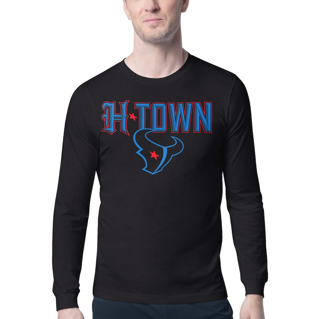Starter H-Town Graphic Long Sleeve T-Shirt - Houston Texans