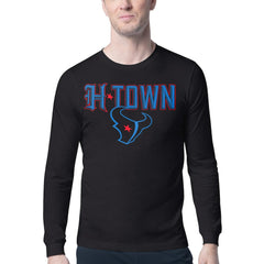 Starter H-Town Graphic Long Sleeve T-Shirt - Houston Texans