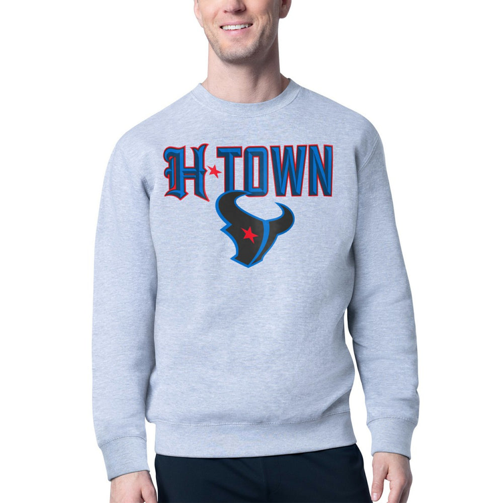 Starter H-Town Graphic Fleece Pullover Sweatshirt - Houston Texans
