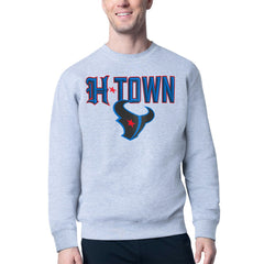 Starter H-Town Graphic Fleece Pullover Sweatshirt - Houston Texans