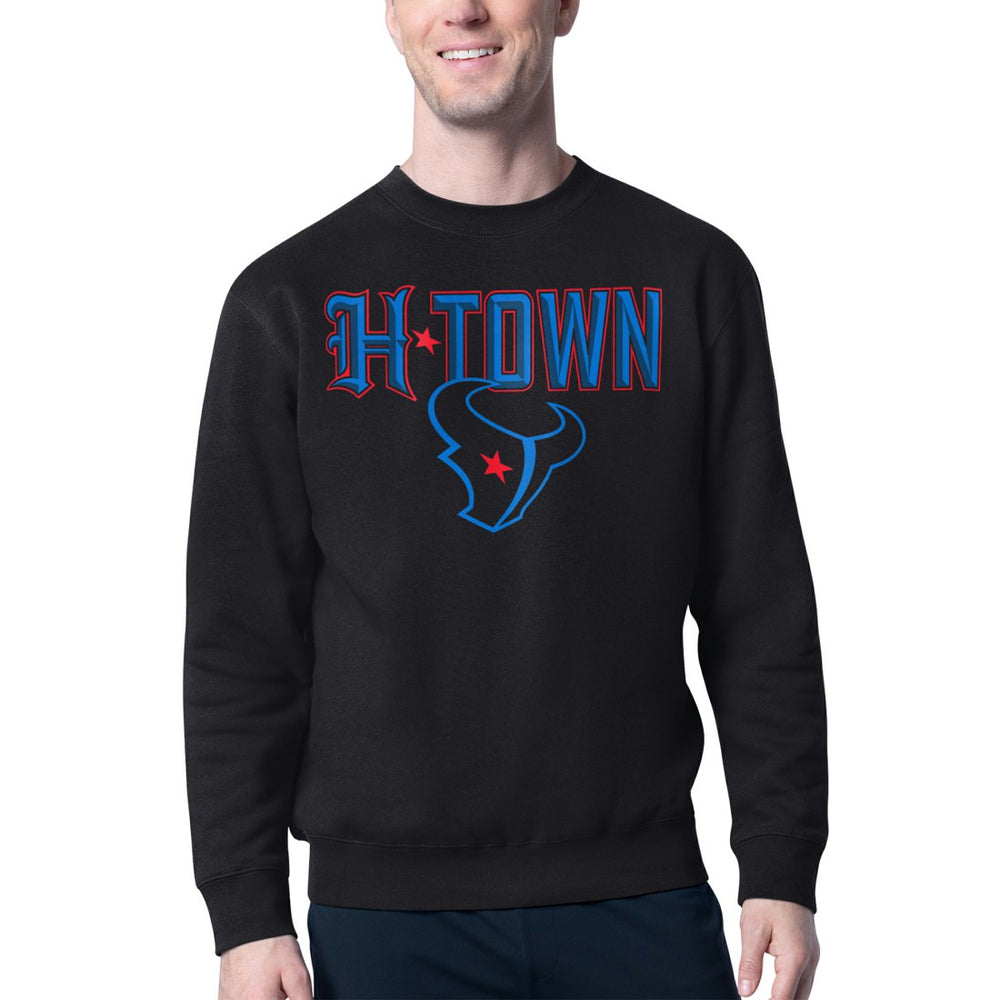 Starter H-Town Graphic Fleece Pullover Sweatshirt - Houston Texans