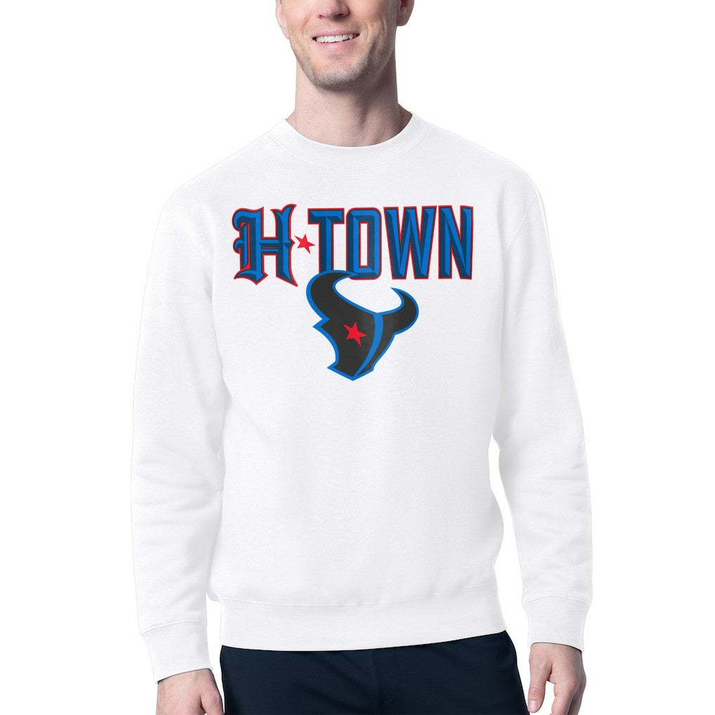 Starter H-Town Graphic Fleece Pullover Sweatshirt - Houston Texans