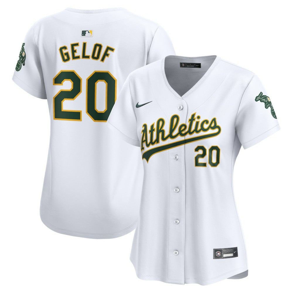 MLB Zack Gelof Athletics Nike Women's Home Limited Player Jersey – White