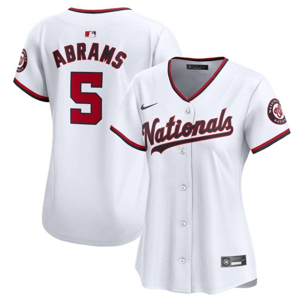 MLB CJ Abrams Washington Nationals Nike Women's Home Limited Player Jersey – White