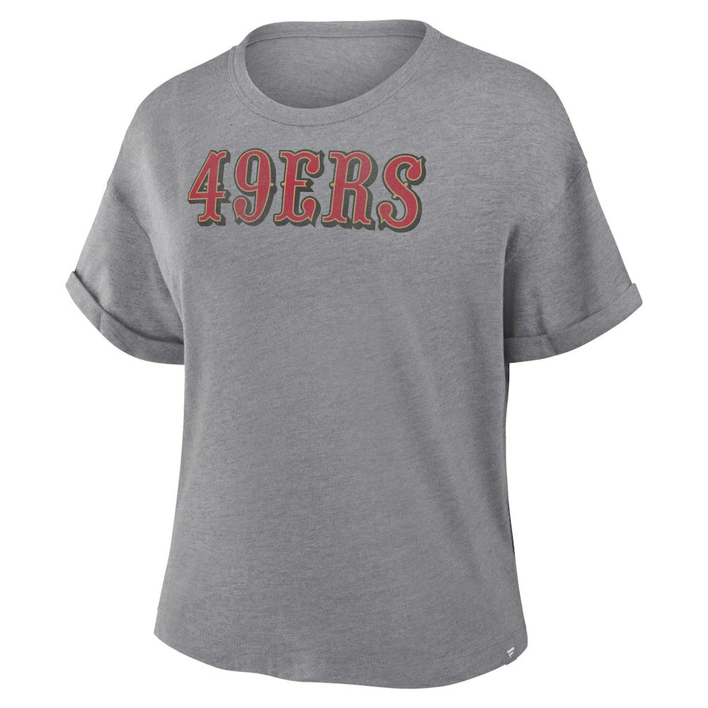 Women's Swing Pass Tri-Blend Boxy T-Shirt - San Francisco 49ers