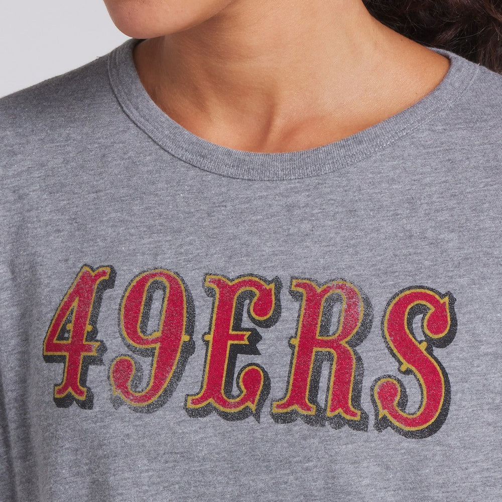 Women's Swing Pass Tri-Blend Boxy T-Shirt - San Francisco 49ers
