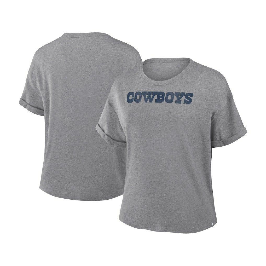 Women's Swing Pass Tri-Blend Boxy T-Shirt - Dallas Cowboys