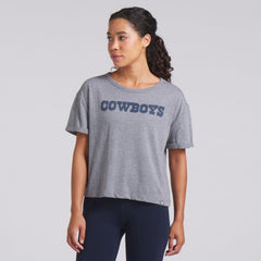 Women's Swing Pass Tri-Blend Boxy T-Shirt - Dallas Cowboys