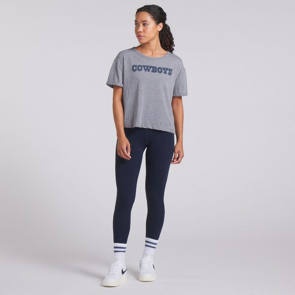 Women's Swing Pass Tri-Blend Boxy T-Shirt - Dallas Cowboys