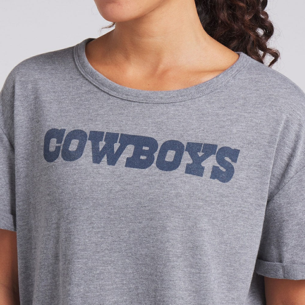 Women's Swing Pass Tri-Blend Boxy T-Shirt - Dallas Cowboys