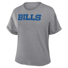Women's Swing Pass Tri-Blend Boxy T-Shirt - Buffalo Bills