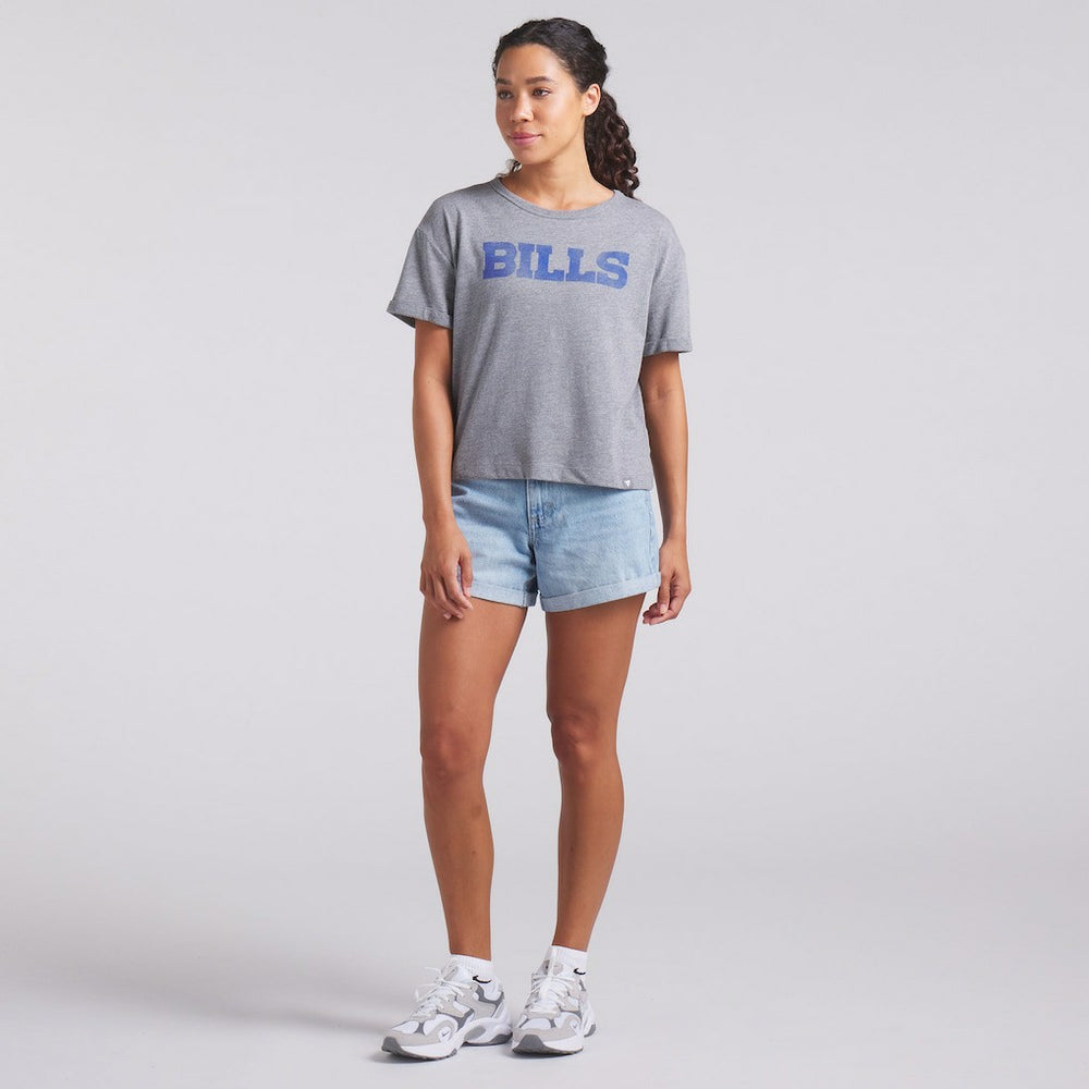 Women's Swing Pass Tri-Blend Boxy T-Shirt - Buffalo Bills