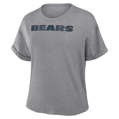 Women's Swing Pass Tri-Blend Boxy T-Shirt - Chicago Bears