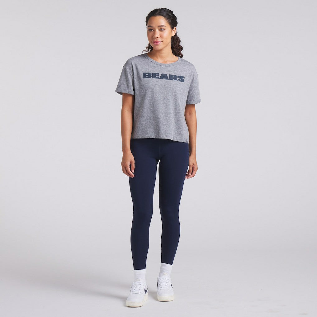 Women's Swing Pass Tri-Blend Boxy T-Shirt - Chicago Bears
