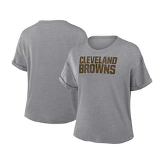 Women's Swing Pass Tri-Blend Boxy T-Shirt - Cleveland Browns