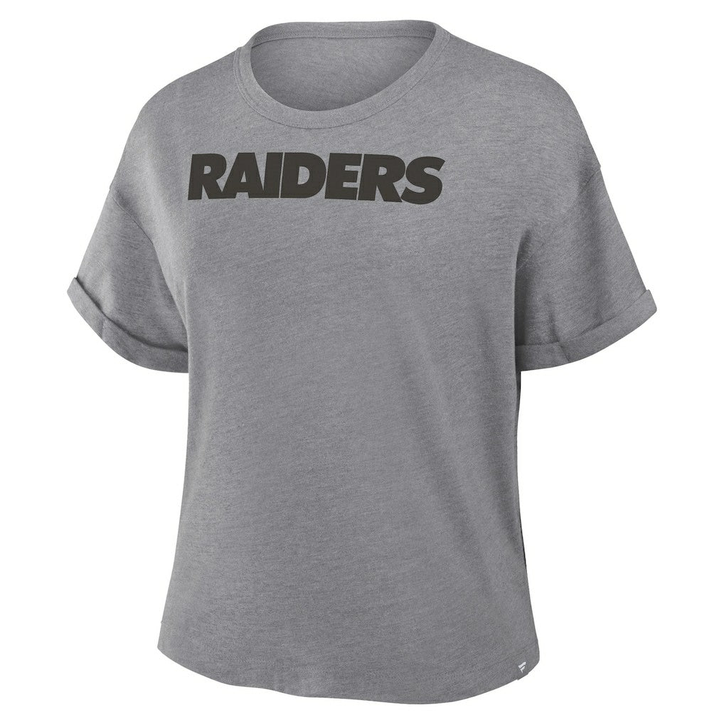 Women's Swing Pass Tri-Blend Boxy T-Shirt - Las Vegas Raiders