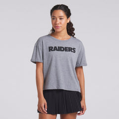Women's Swing Pass Tri-Blend Boxy T-Shirt - Las Vegas Raiders