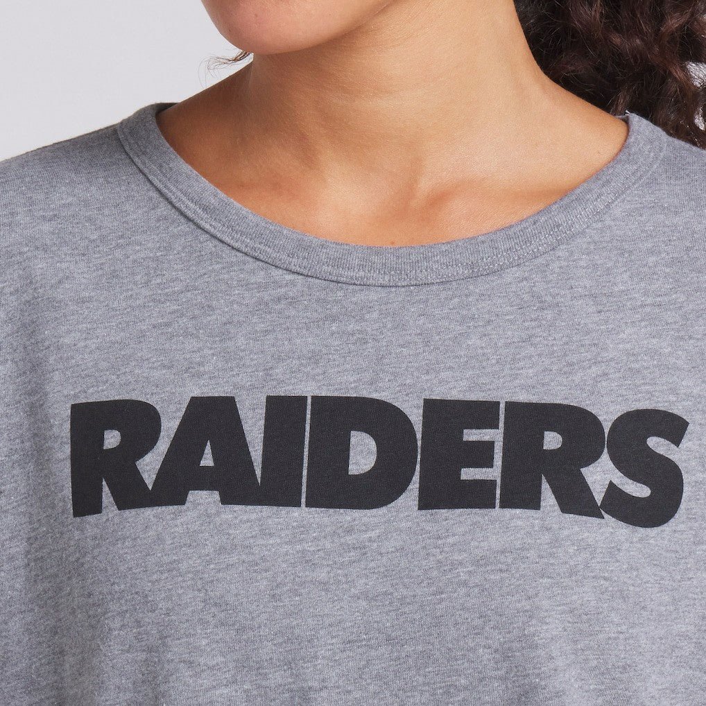 Women's Swing Pass Tri-Blend Boxy T-Shirt - Las Vegas Raiders