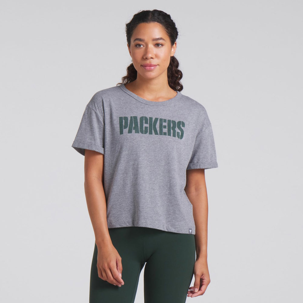 Women's Swing Pass Tri-Blend Boxy T-Shirt - Green Bay Packers