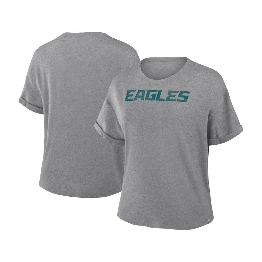 Women's Swing Pass Tri-Blend Boxy T-Shirt - Philadelphia Eagles