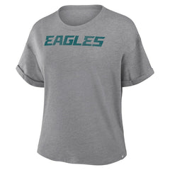 Women's Swing Pass Tri-Blend Boxy T-Shirt - Philadelphia Eagles