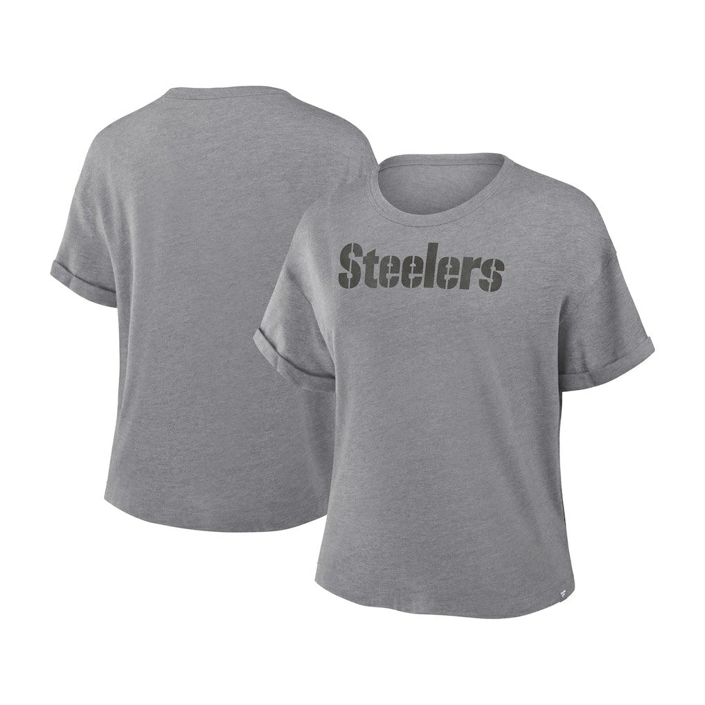 Women's Swing Pass Tri-Blend Boxy T-Shirt - Pittsburgh Steelers