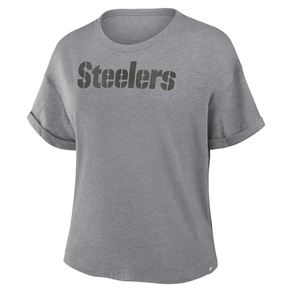 Women's Swing Pass Tri-Blend Boxy T-Shirt - Pittsburgh Steelers