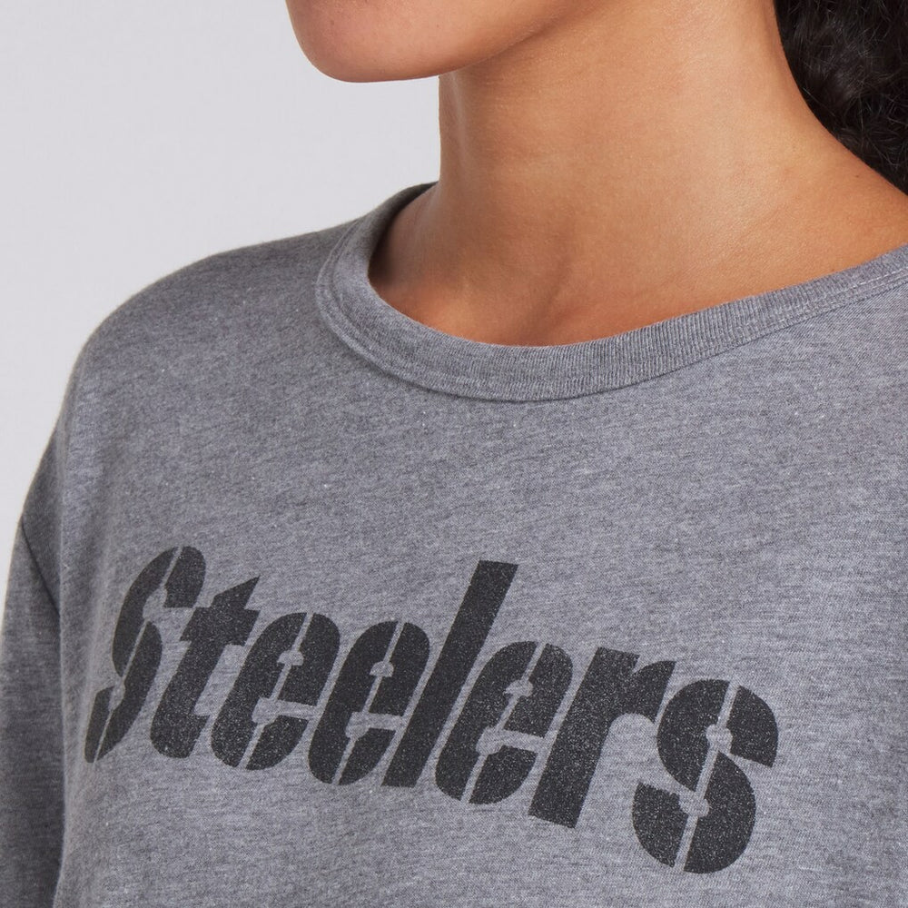 Women's Swing Pass Tri-Blend Boxy T-Shirt - Pittsburgh Steelers