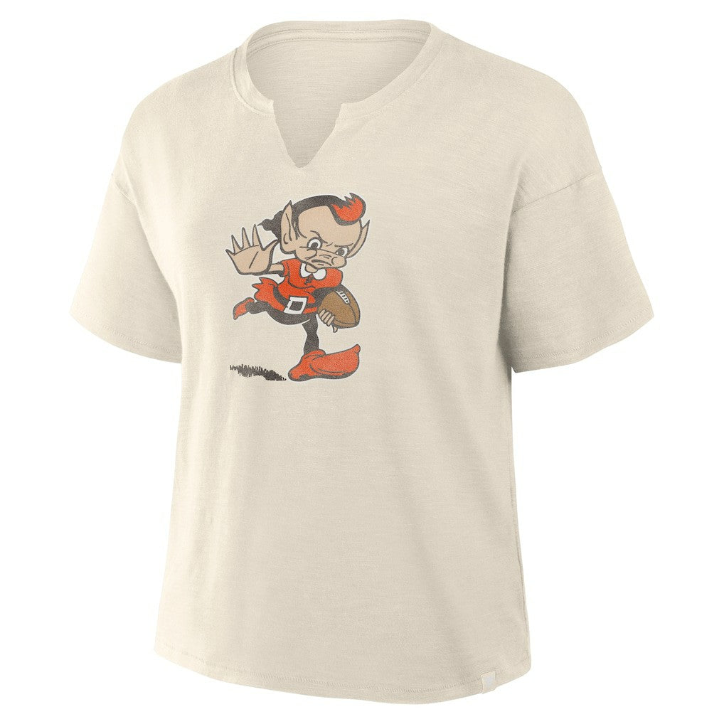Women's Trick Play Slub Boxy T-Shirt - Cleveland Browns