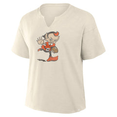 Women's Trick Play Slub Boxy T-Shirt - Cleveland Browns