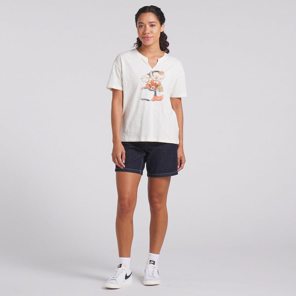 Women's Trick Play Slub Boxy T-Shirt - Cleveland Browns