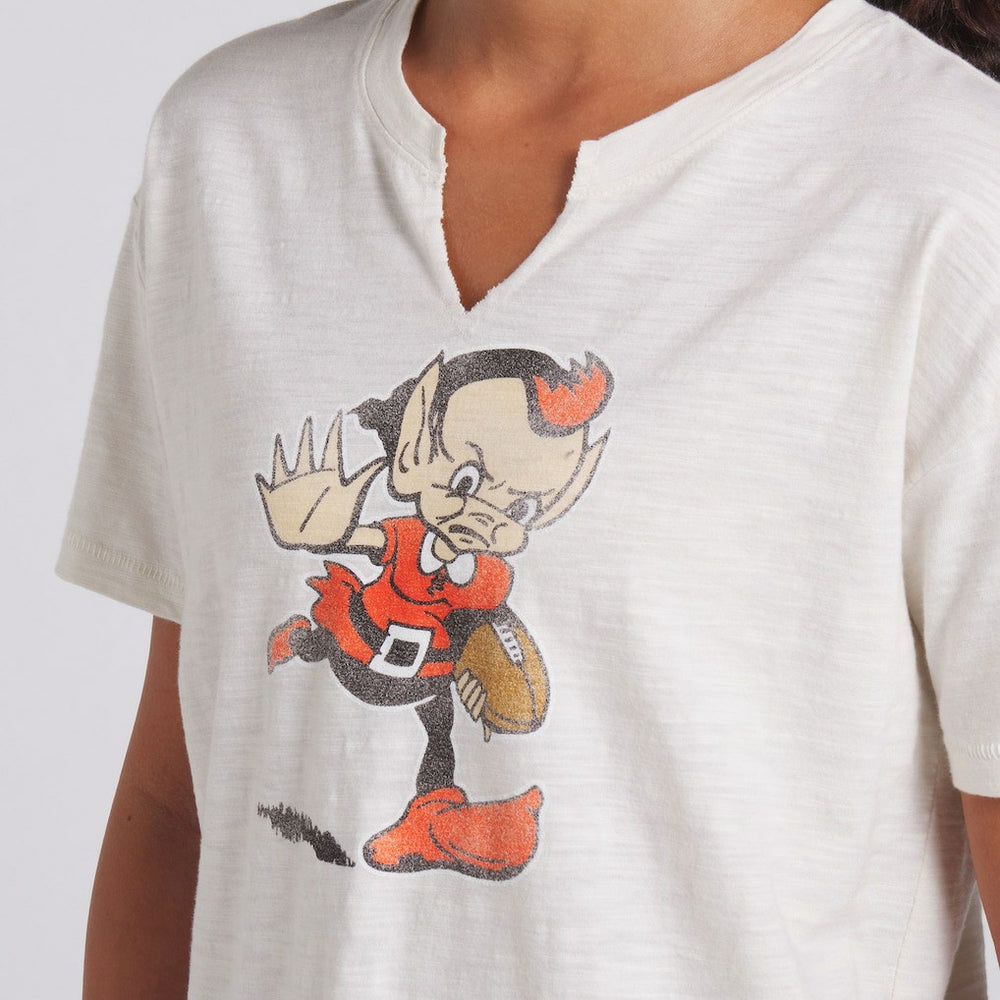Women's Trick Play Slub Boxy T-Shirt - Cleveland Browns