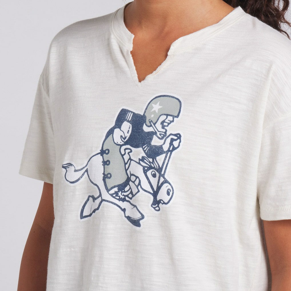 Women's Trick Play Slub Boxy T-Shirt - Dallas Cowboys