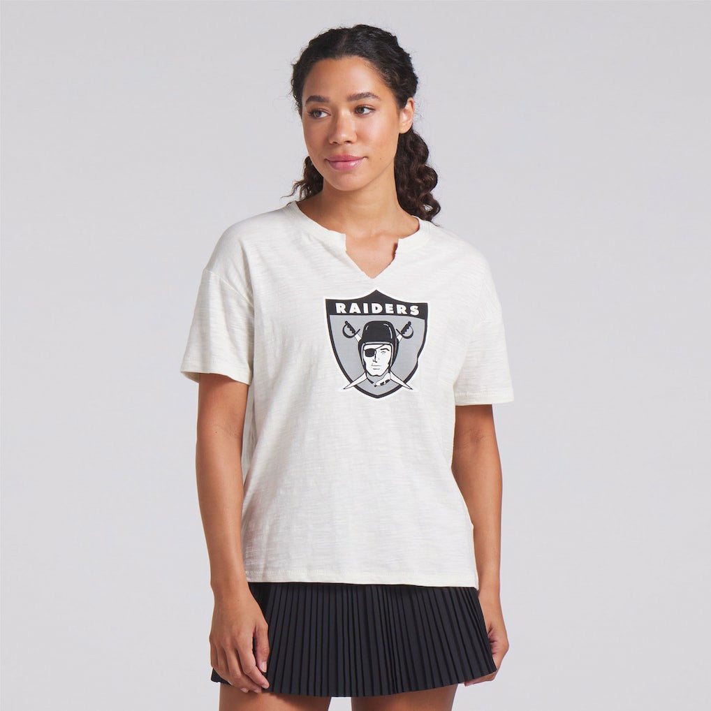 Women's Trick Play Slub Boxy T-Shirt - Las Vegas Raiders