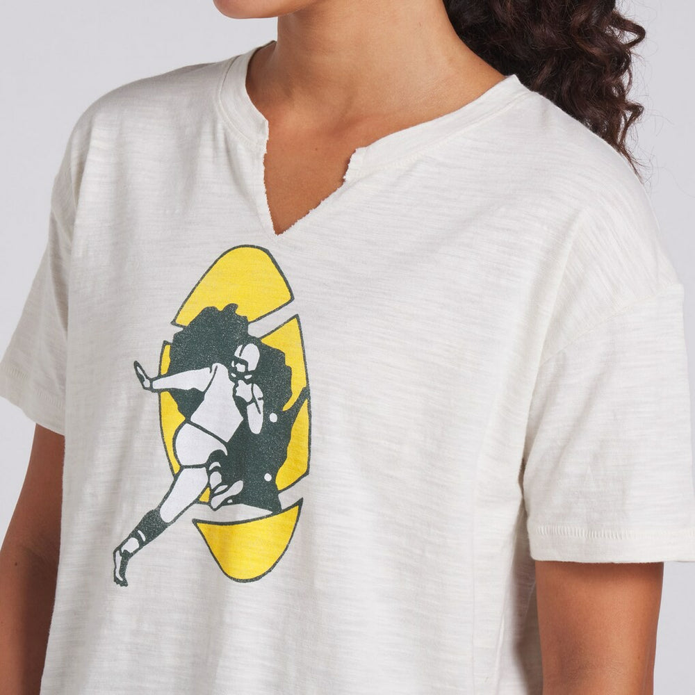 Women's Trick Play Slub Boxy T-Shirt - Green Bay Packers