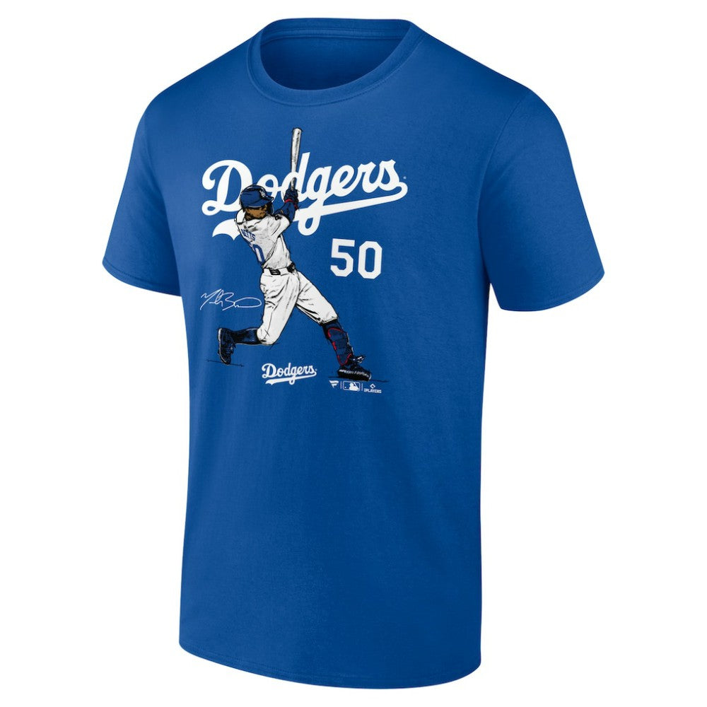 MLB Mookie Betts Los Angeles Dodgers Player Swing T-Shirt