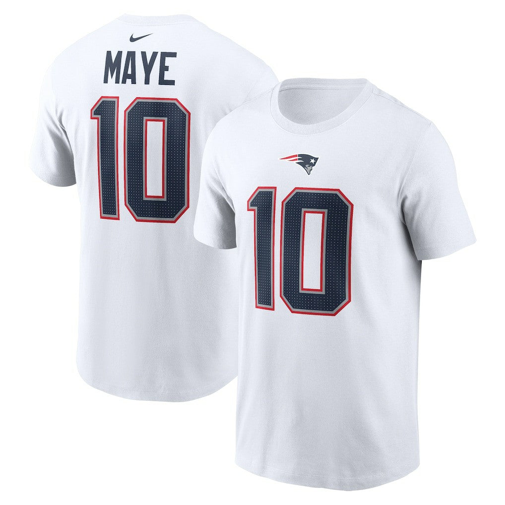 Drake Maye  Player Name & Number T-Shirt - New England Patriots
