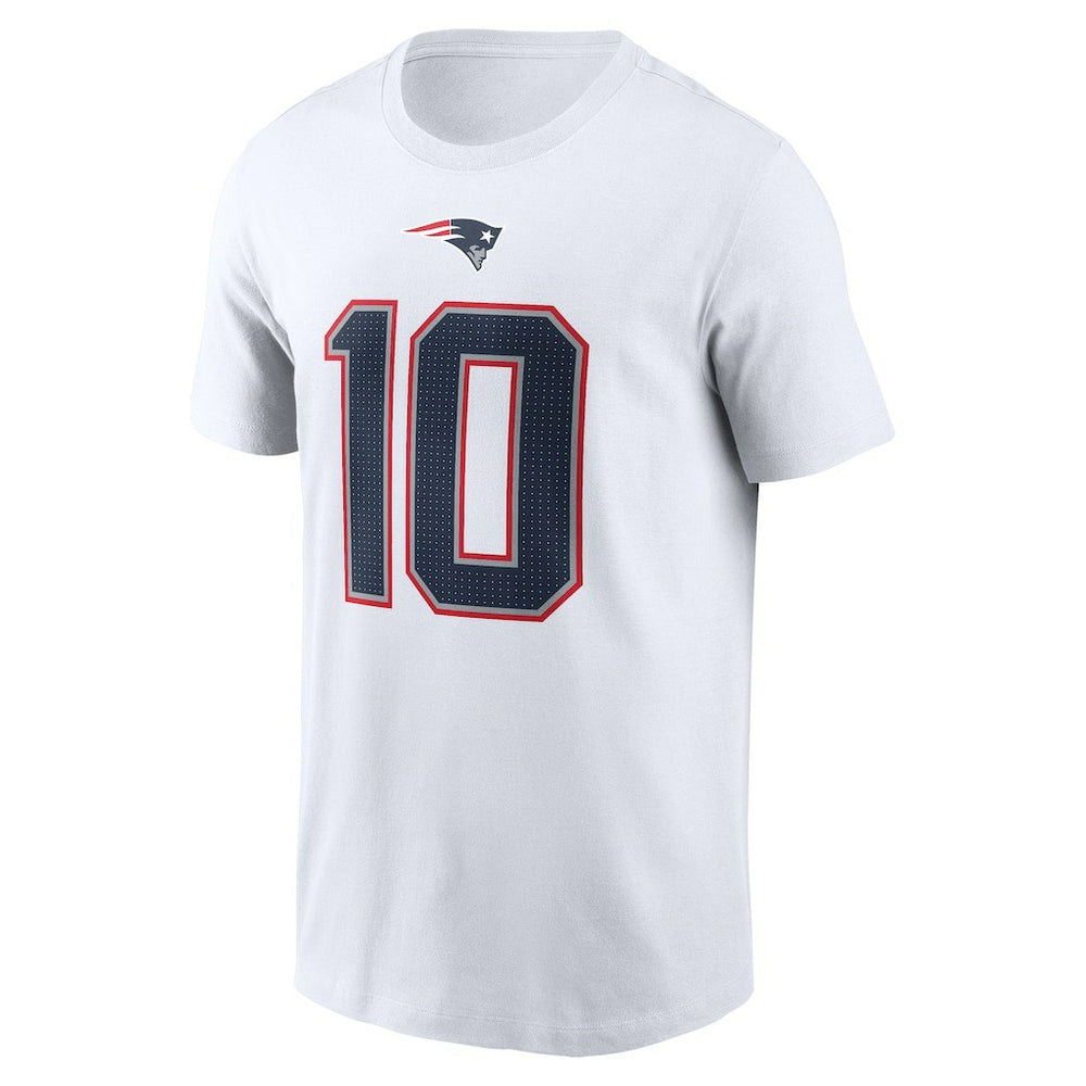 Drake Maye  Player Name & Number T-Shirt - New England Patriots