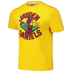 Jayden Daniels  Homage Unisex Caricature Player Tri-Blend T-Shirt - Washington Commanders